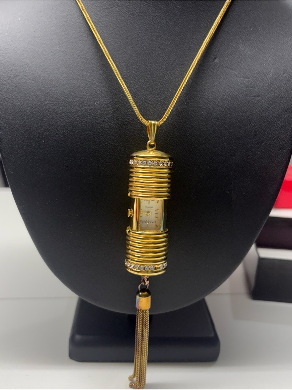 Joan Rivers Gold-Tone Double Strand Necklace with Oval Tag